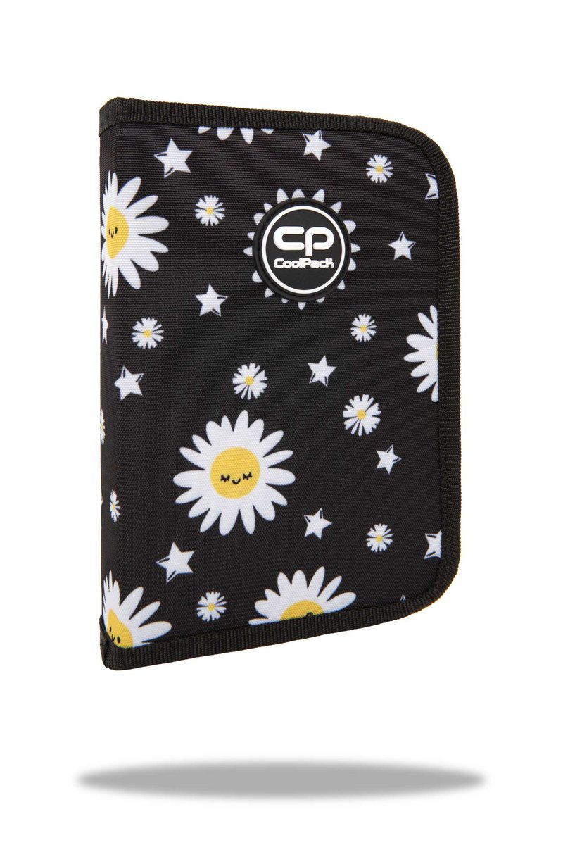 PATIO, piórnik jednoklapkowy bez wyposażenia coolpack clipper daisy black