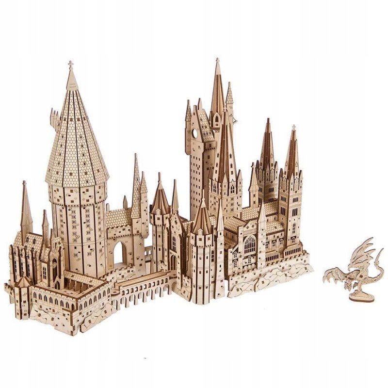 UGEARS Zamek Hogwart drewniany model Puzzle 3D Harry Potter