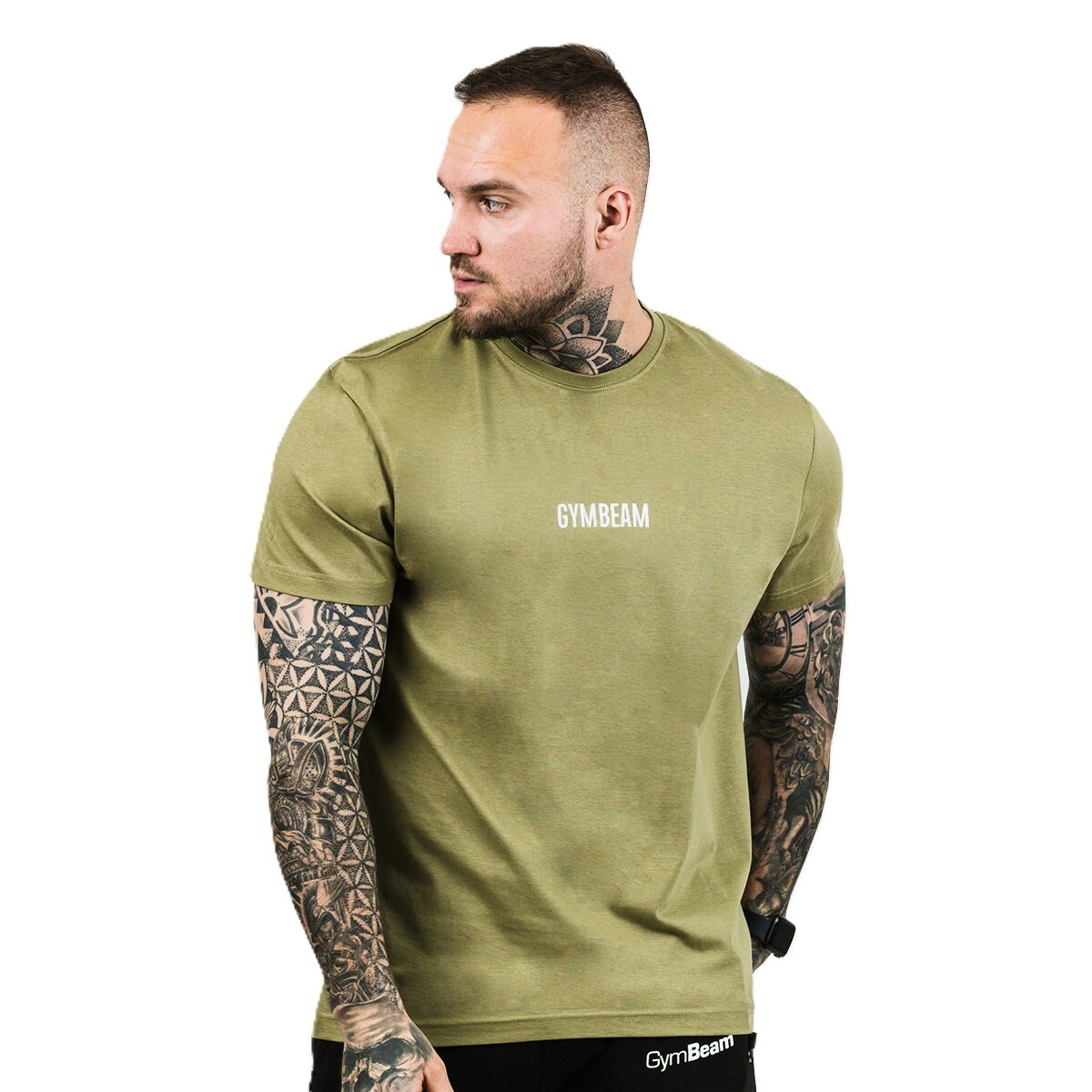 Koszulka męska GymBeam FIT Olive M