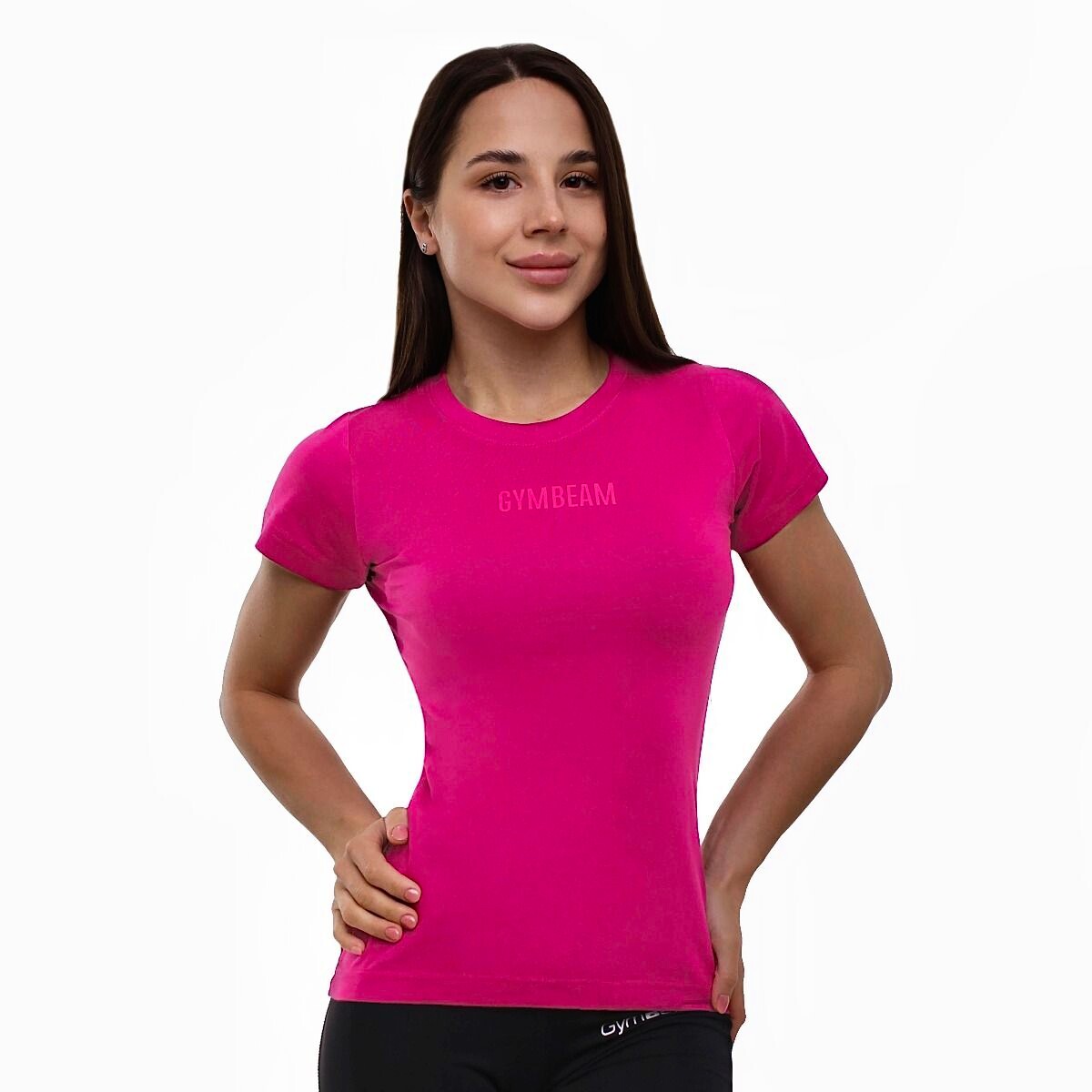 Koszulka damska GymBeam FIT Magenta S