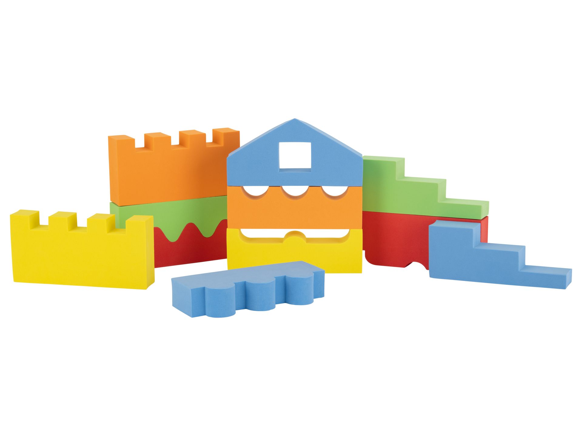 Playtive Klocki-puzzle do układania Kolorowy