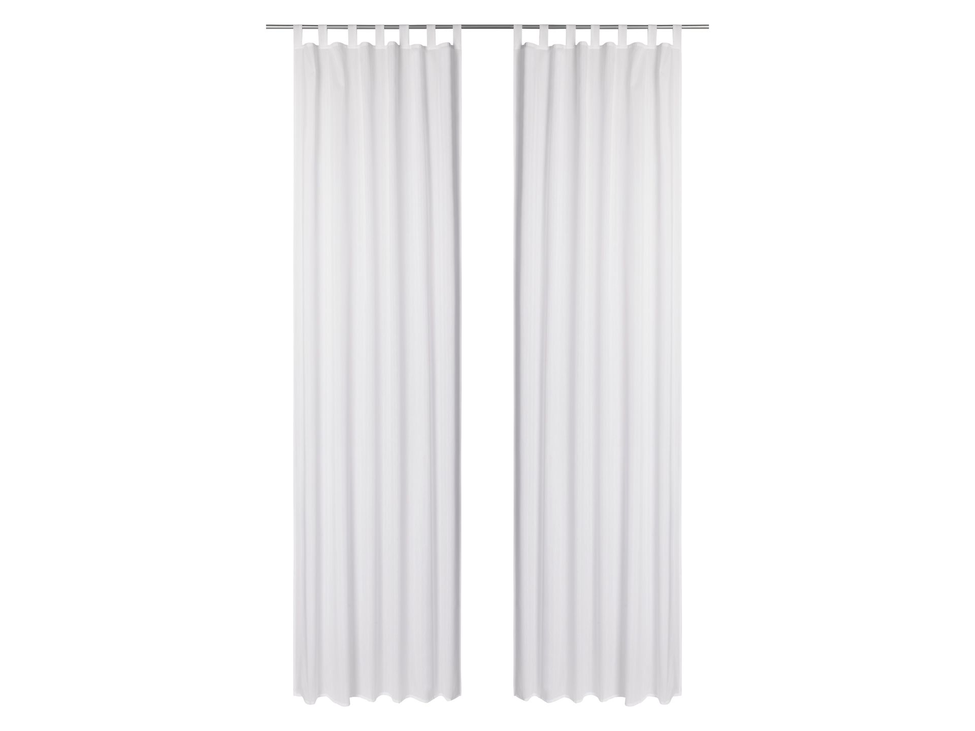 LIVARNO home Komplet 2 zasłon, 120 x 300 cm (Biały)