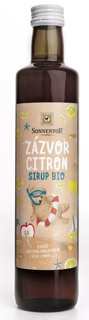 Sonnentor Sonnentor, Syrop imbirowo-cytrynowy, BIO, 500 ml