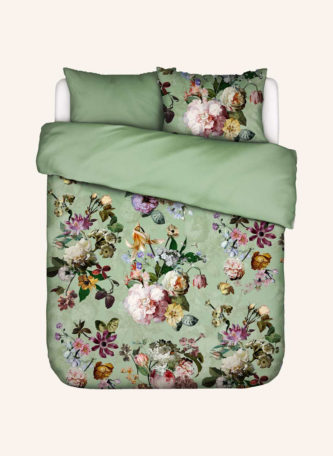 Essenza Pościel Dwustronna Fleur gruen