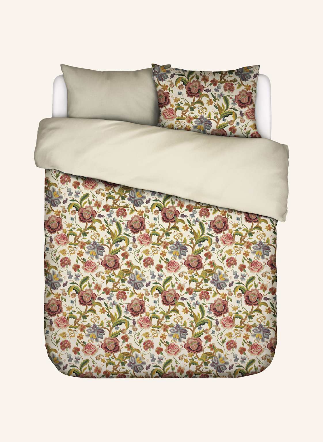 Essenza Pościel Dwustronna Rosrlina beige