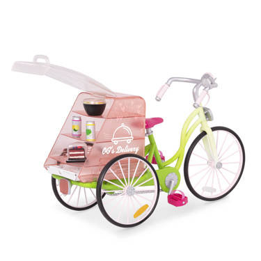 Rower do cateringu - dla lalki 46cm lub podobnej - OG Delivery Bike -