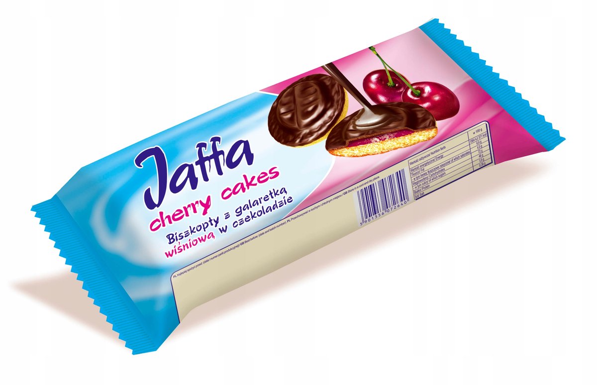 Tago Jaffa biszkopty z galaretką o smaku wiśniowym 150 g