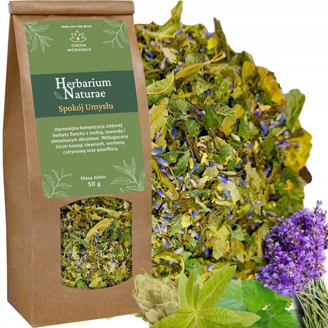 Herbata ziołowa Spokój Umysłu Herbarium Naturae Kojąca herbatka na stres