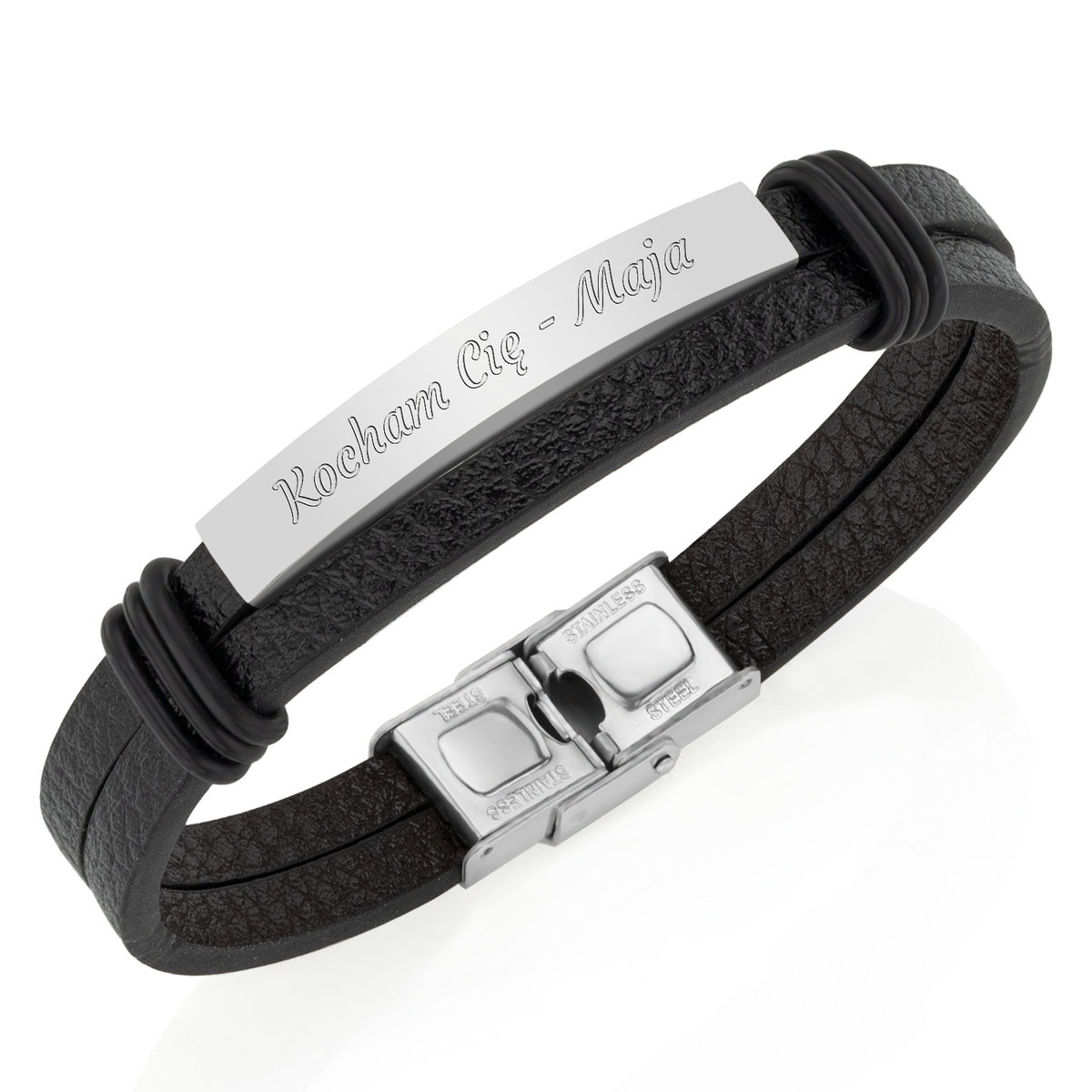 PREZENT NA WALENTYNKI BRANSOLETKA SKÓRZANA MĘSKA