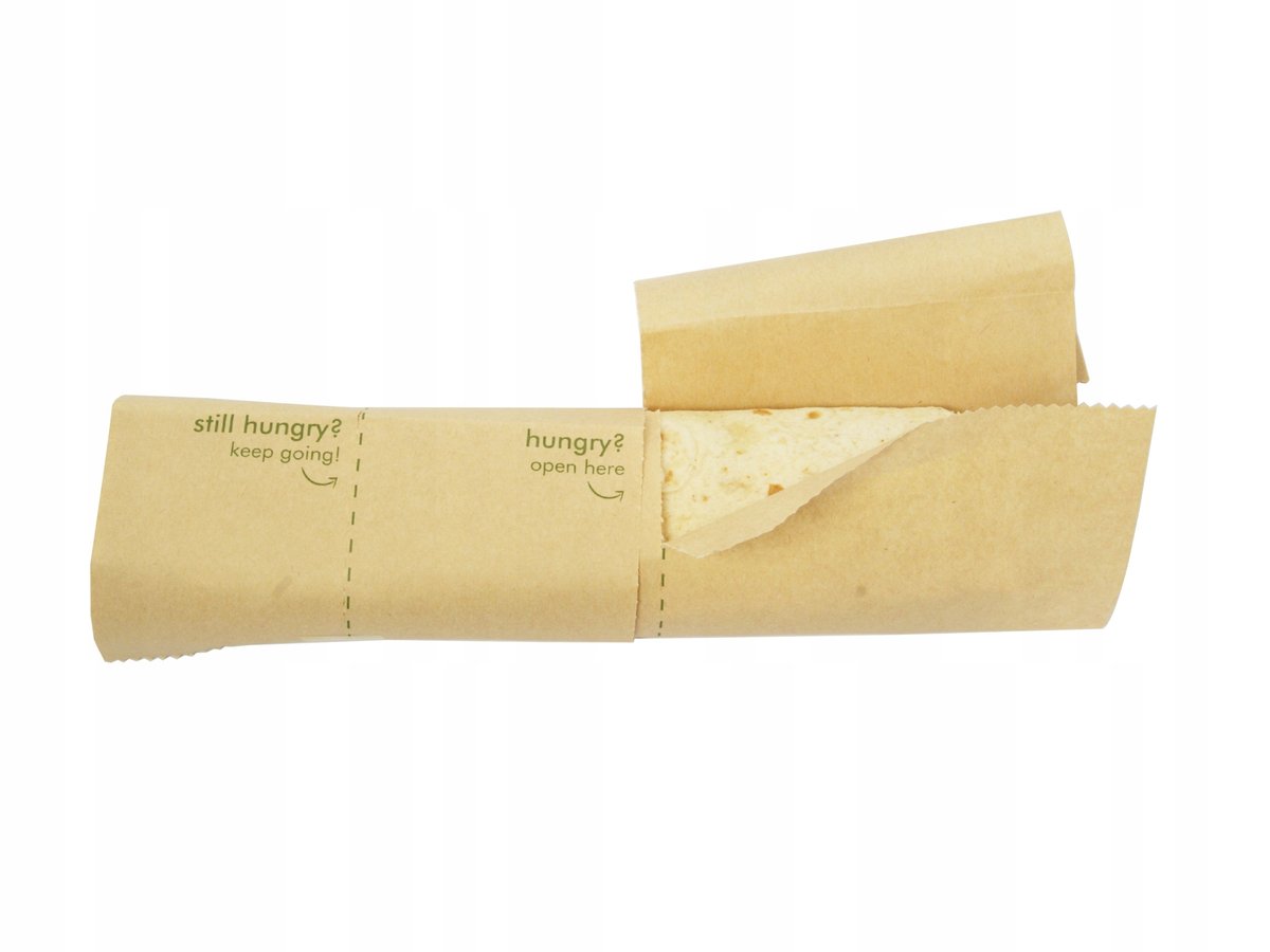 Torebka żaroodporna na wrapa 29 x 20 + 5 cm 50 szt
