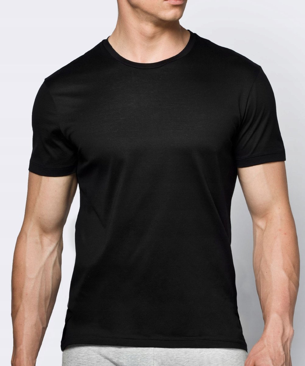 T-shirt męski Atlantic BMV-048 czarny XL