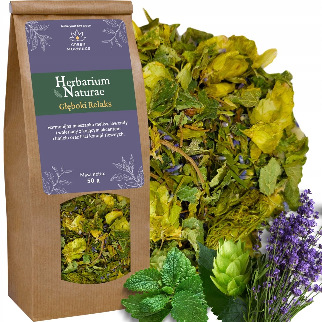 Herbata ziołowa Głęboki Relaks Herbarium Naturae Redukcja stresu i napięcia