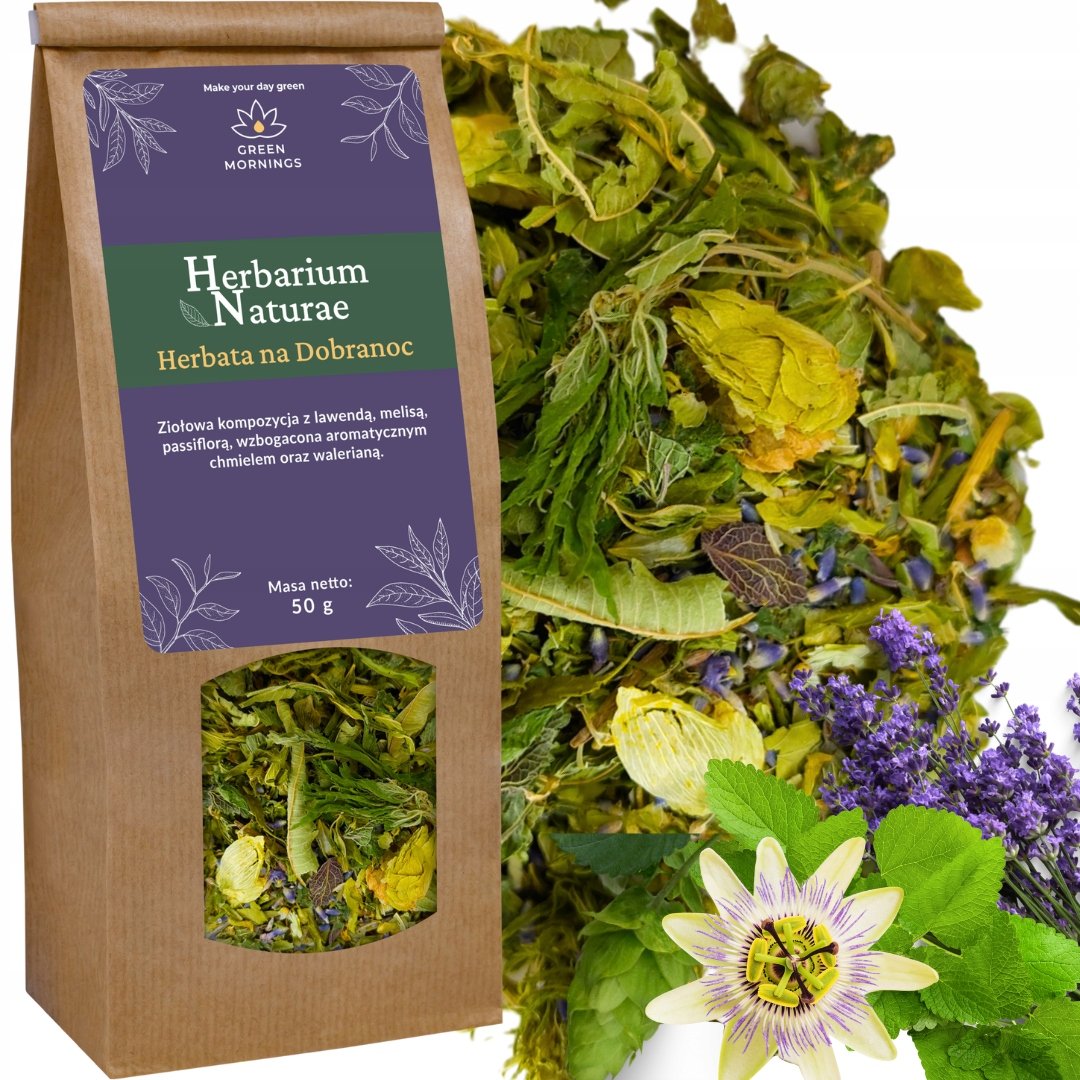 Herbata na dobranoc Herbarium Naturae Zioła na SEN STRES RELAKS Naturalne