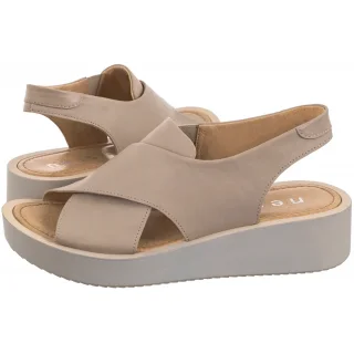 Sandały Beżowe 20730/1 122 (NE433-a) Nessi