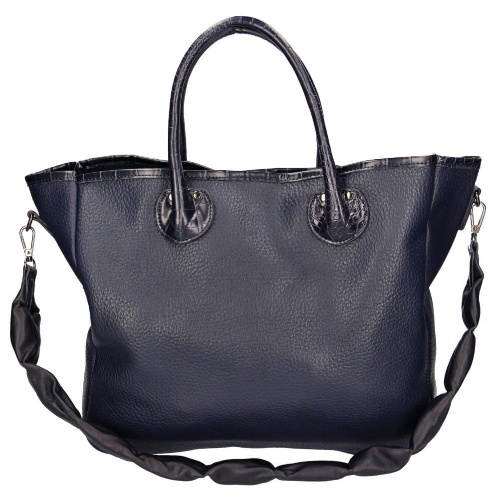 Torebka Damska Elegancka granatowa shopperka