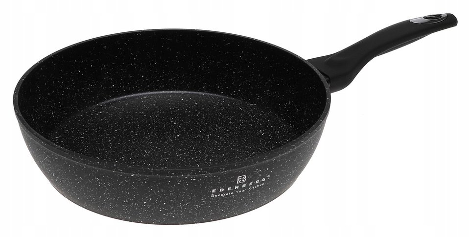 PATELNIA Głęboka MARMUROWA Nieprzywierająca POWŁOKA 24cm INDUKCJA GAZ 5706