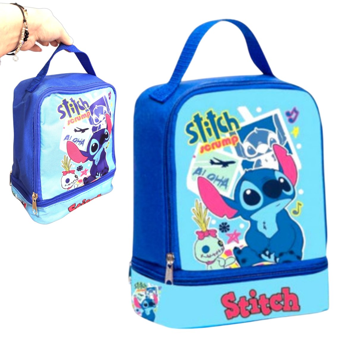 Torba Plecak Stich Ręczny Przedszkolny Wycieczkowy Pokemon Kieszonka 25Cm