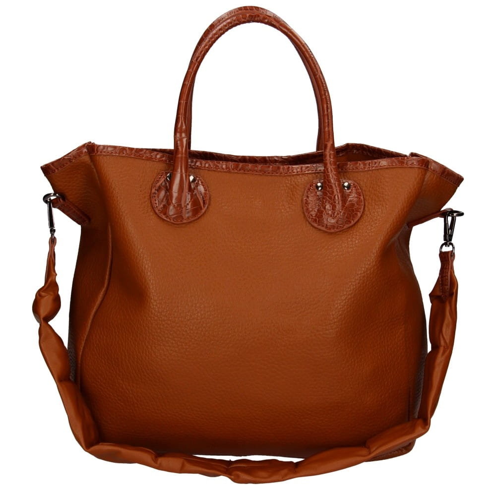 Torebka Damska Elegancka brązowa shopperka