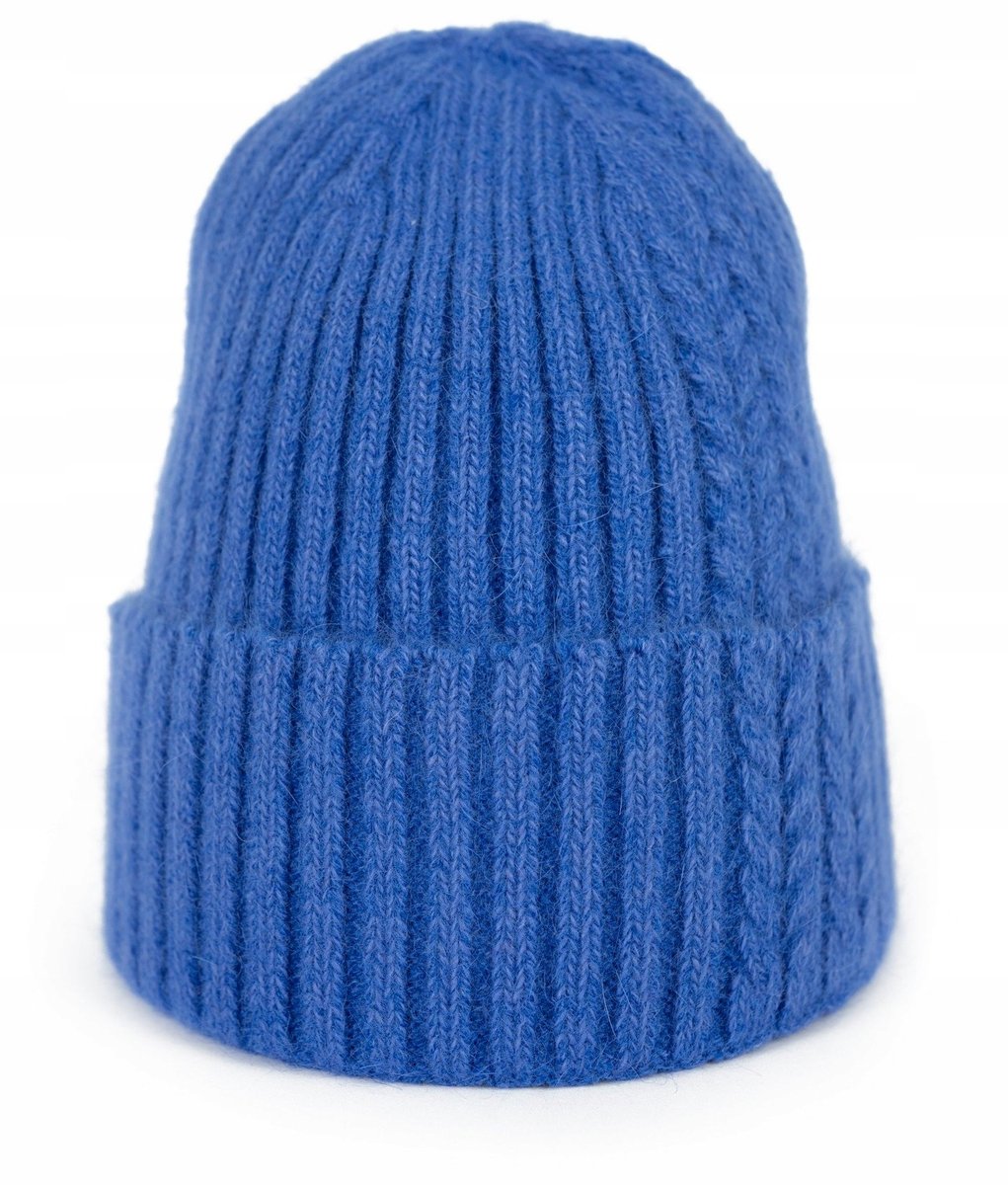 Angorowa ciepła wywijana czapka beanie unisex Soft moments cz23214-4