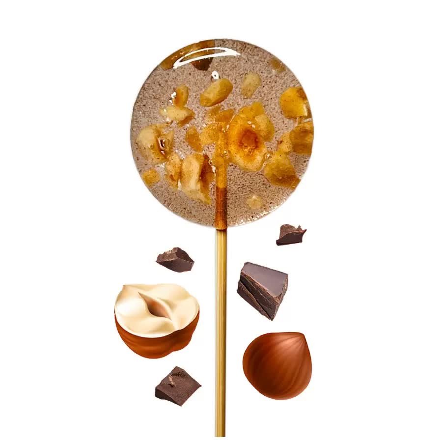 Lizak o Smaku Czekolada - Orzech bez Dodatku Cukru, 18g