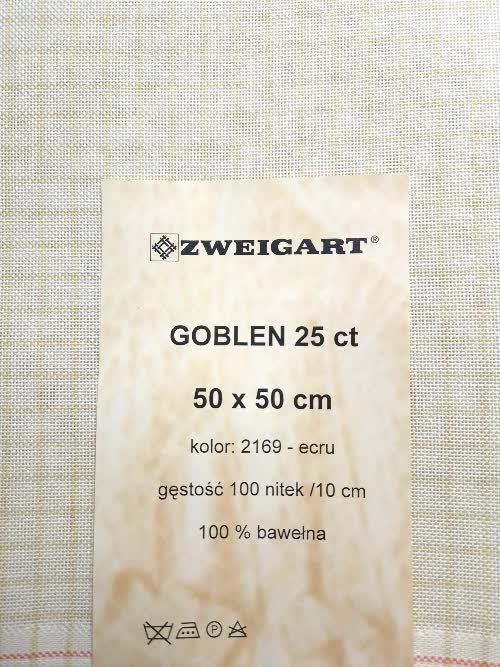 Tkanina kanwa do haftu Zweigart Goblen 25ct 