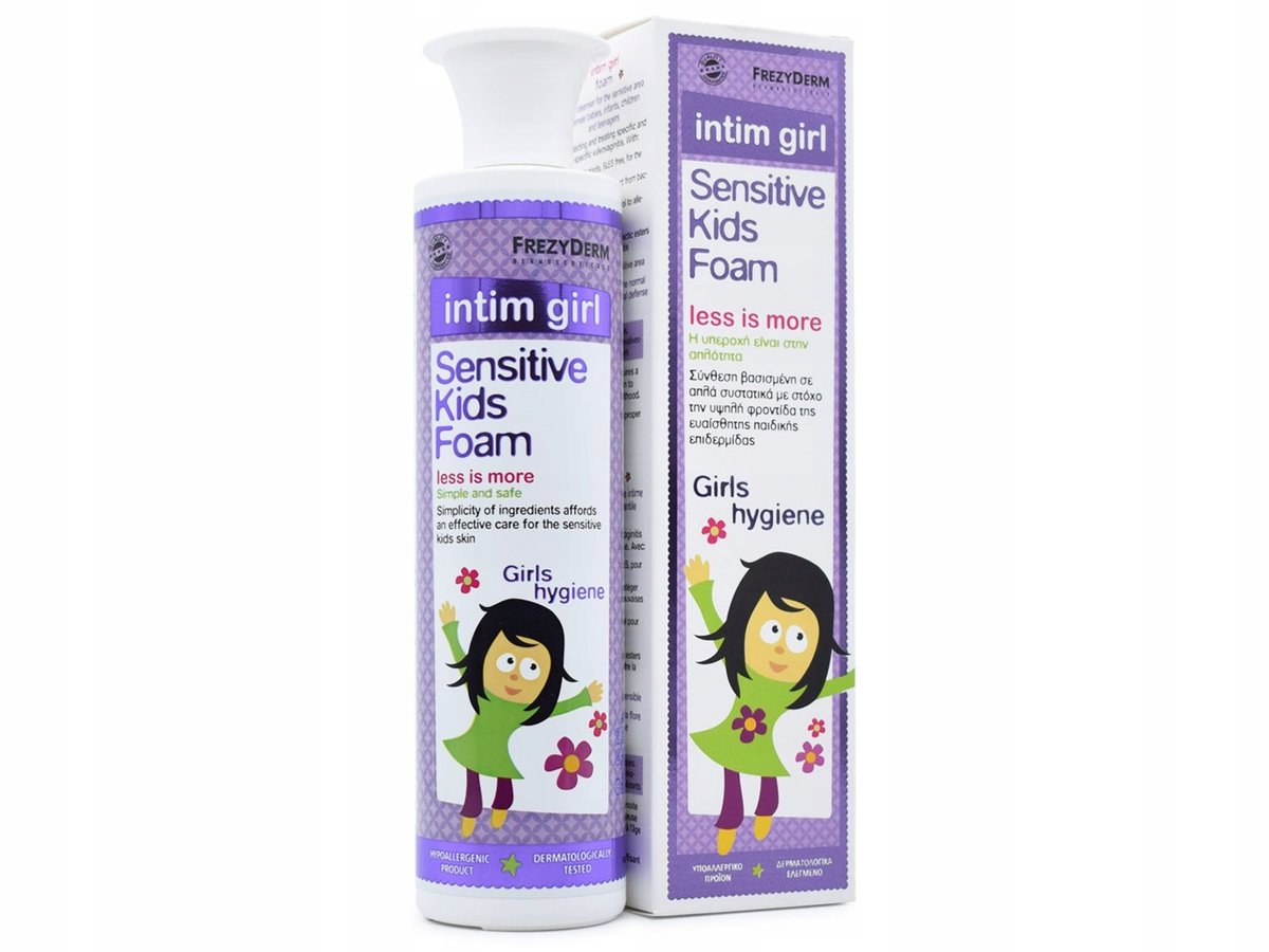 Pianka do higieny intymnej dla dziewczynek Frezyderm Sensitive Kids 250ml