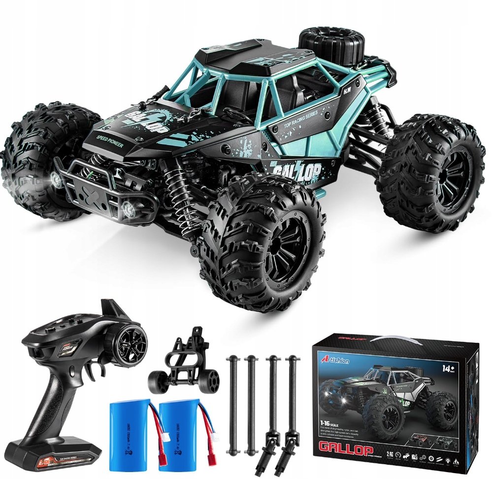Zdalnie Sterowane Auto RC CAR, Samochód Terenowy 35KM/H Dwie Baterie 4X4