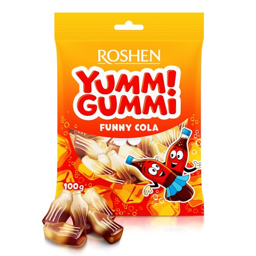 Roshen Żelki YUMMI GUMMI funny cola 70 g