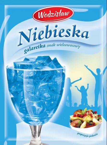 Wodzisław Galaretka Niebieska o smaku wielowoowocowym 71 g