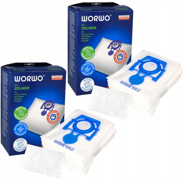 Worki do odkurzacza Zelmer Odyssey Meteor 2 Elf Aquawelt ZMB02 24 szt