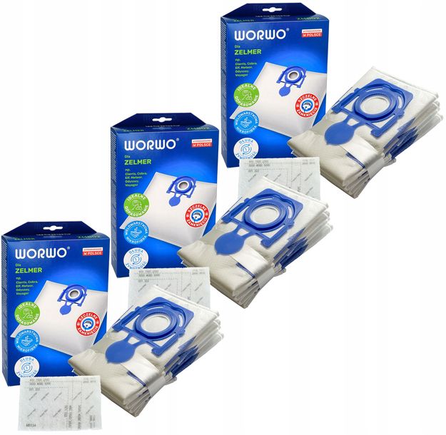 Worki do odkurzacza ZELMER METEOR 2 ODYSSEY ELF 12 sztuk