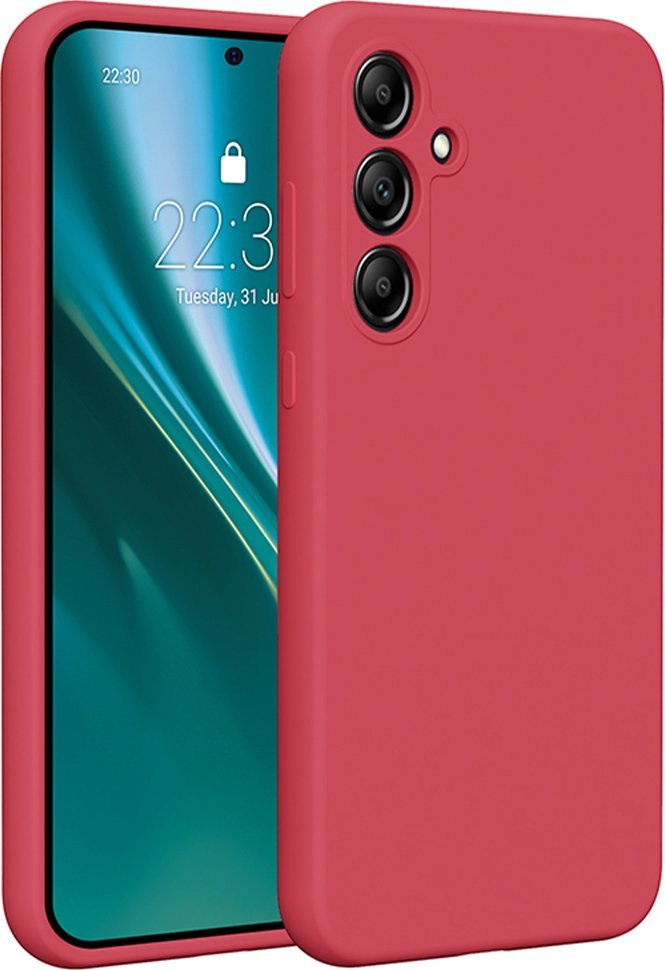 Etteri Nakładka Etteri Silicone Case do Samsung Galaxy A35 5G malinowa