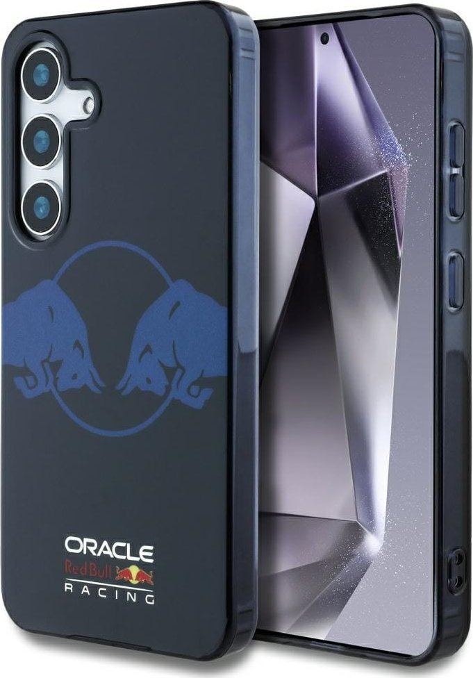 Etui Red Bull Two Bulls Logo MagSafe do Samsung Galaxy S25 granatowy