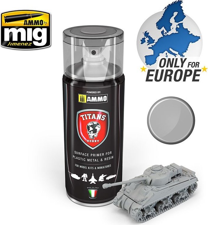 Vallejo Ammo: Titans Matt Primer - Light Grey