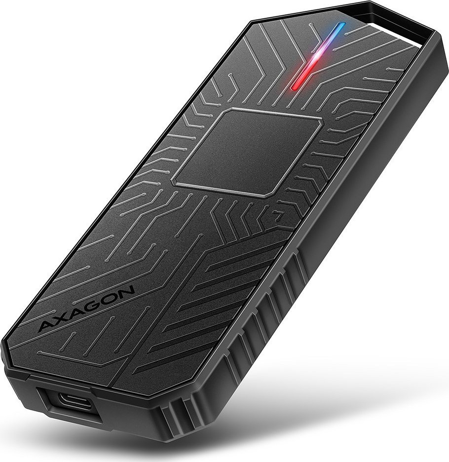 Axagon EEM2-GAM, USB-C 10Gbps - NVMe & SATA SSD GAME M.2 box, bezroubkov Obudowa SSD Czarny