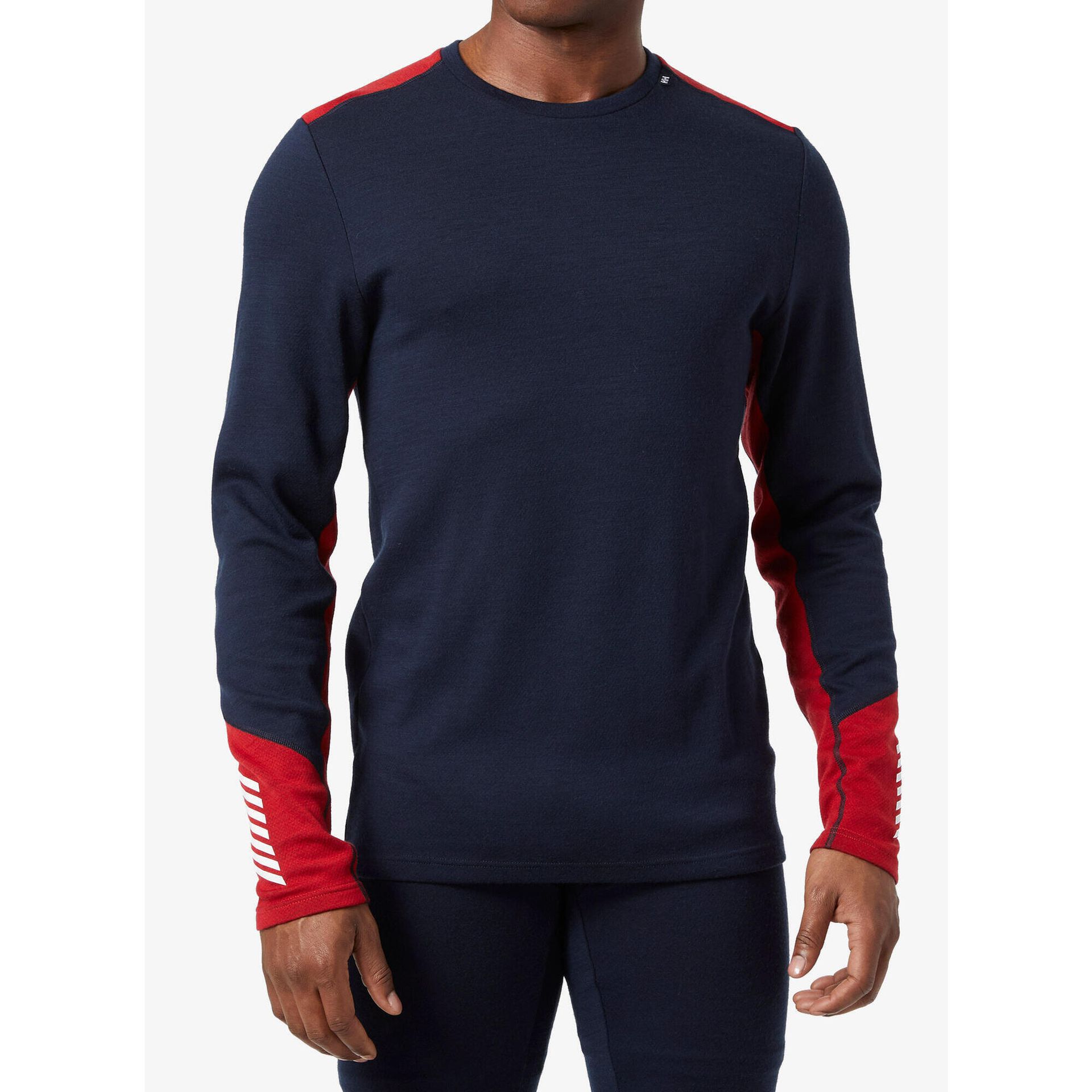 Koszulka Termoaktywna Helly Hansen Lifa Merino Midweight Crew granatowa - XXL