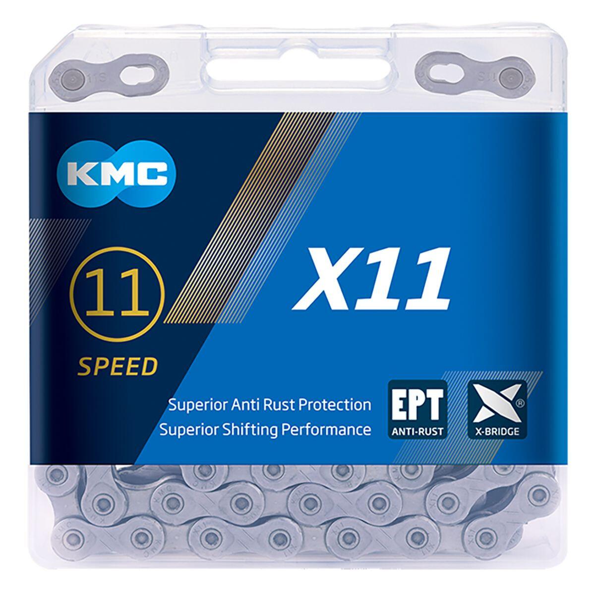 KMC X11EPT 118 ogniwa karton srebrny rower (BX11EP118)