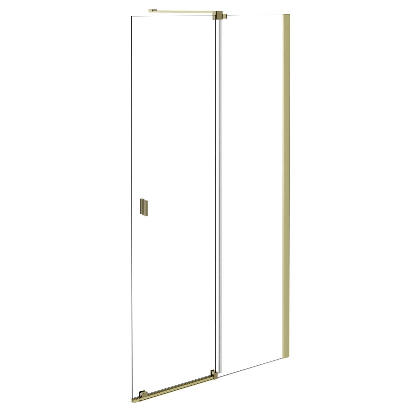 Kabina prysznicowa Besco Vayo 120x200 walk-in złoty połysk transparentne VYG-120-200C