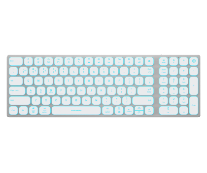 Silver Monkey Alu Keys Mini Premium Backlight White