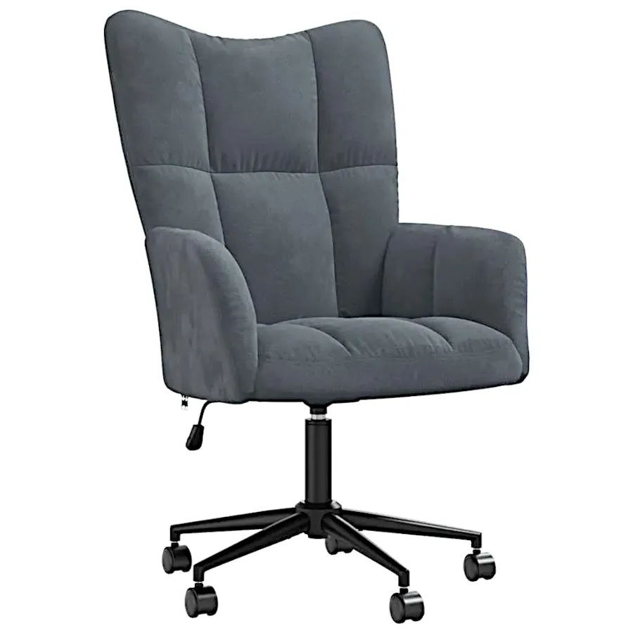 Fotel do biurka glamour ciemnoszary T4-S62