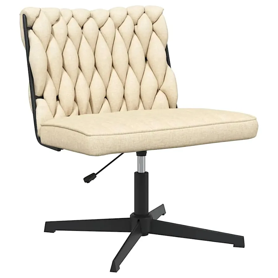 Fotel do biurka glamour kremowy B5-E37