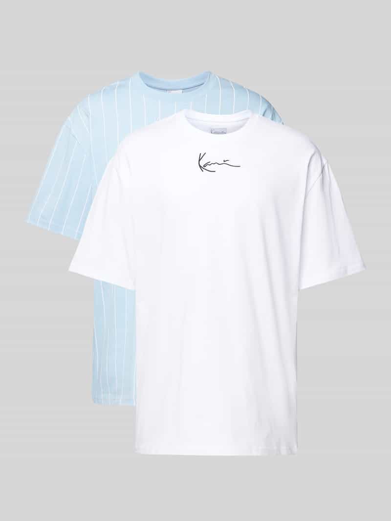 T-shirt z wyhaftowanym logo