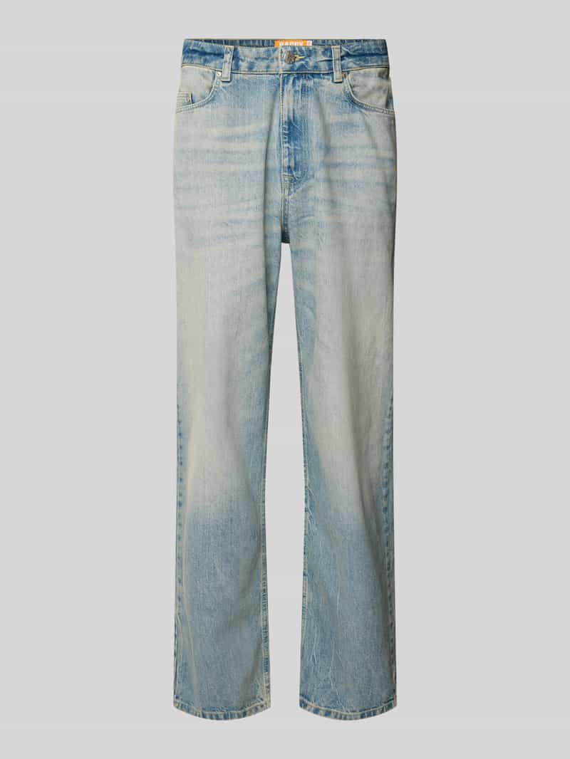 Jeansy o kroju baggy fit z 5 kieszeniami