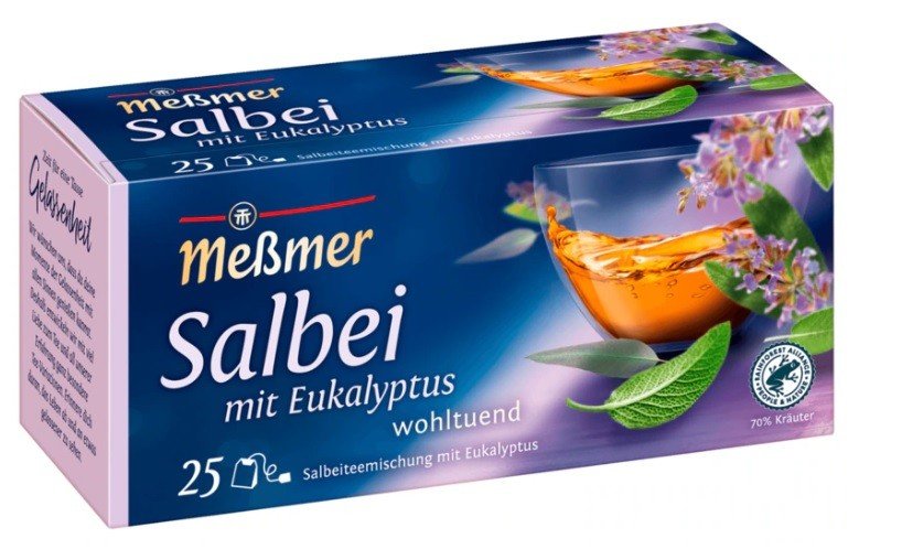 MESSMER herbata szałwia i eukaliptus 25x1,75g