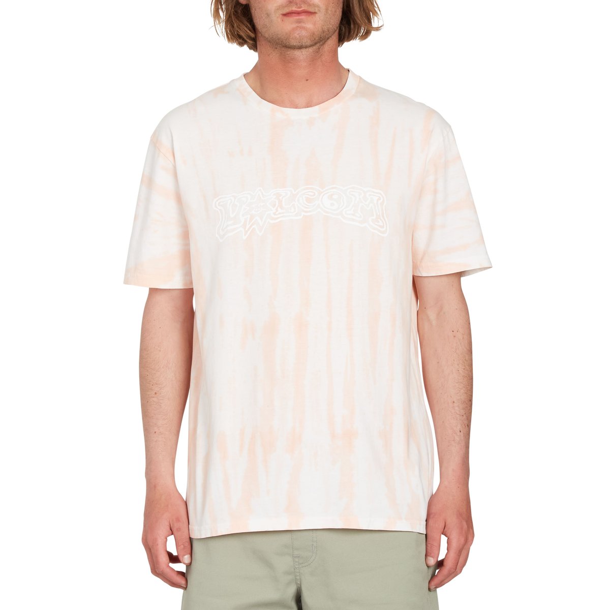 Koszulka Volcom TRIPPIN DYE SST PEACH BUD - L