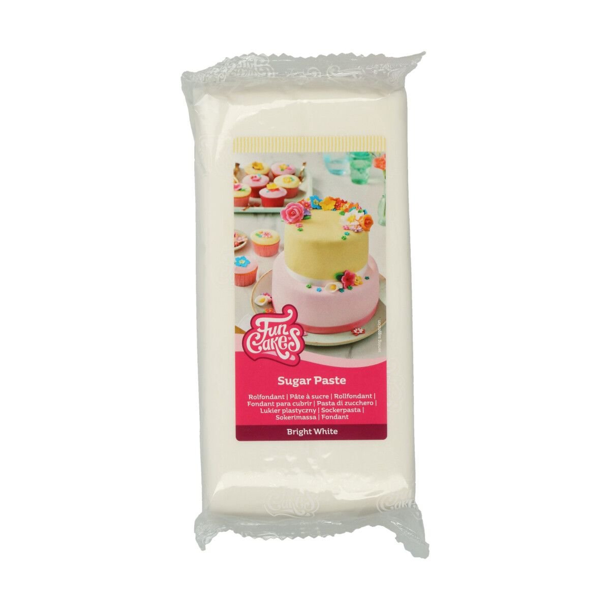 Masa cukrowa, fondant BIAŁY - Bright White FunCakes, 1 kg