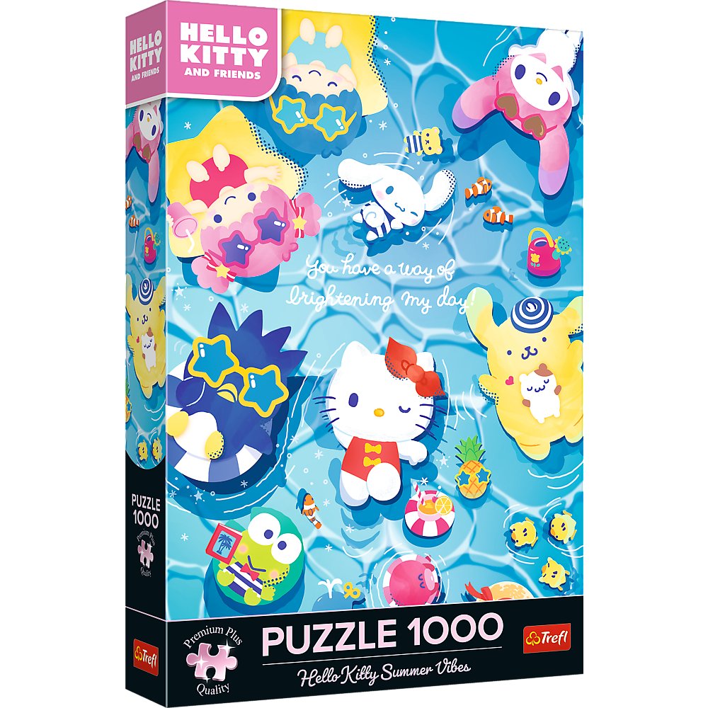 Puzzle, Trefl Premium Plus, Hello Kitty Letni relaks, 1000 el.