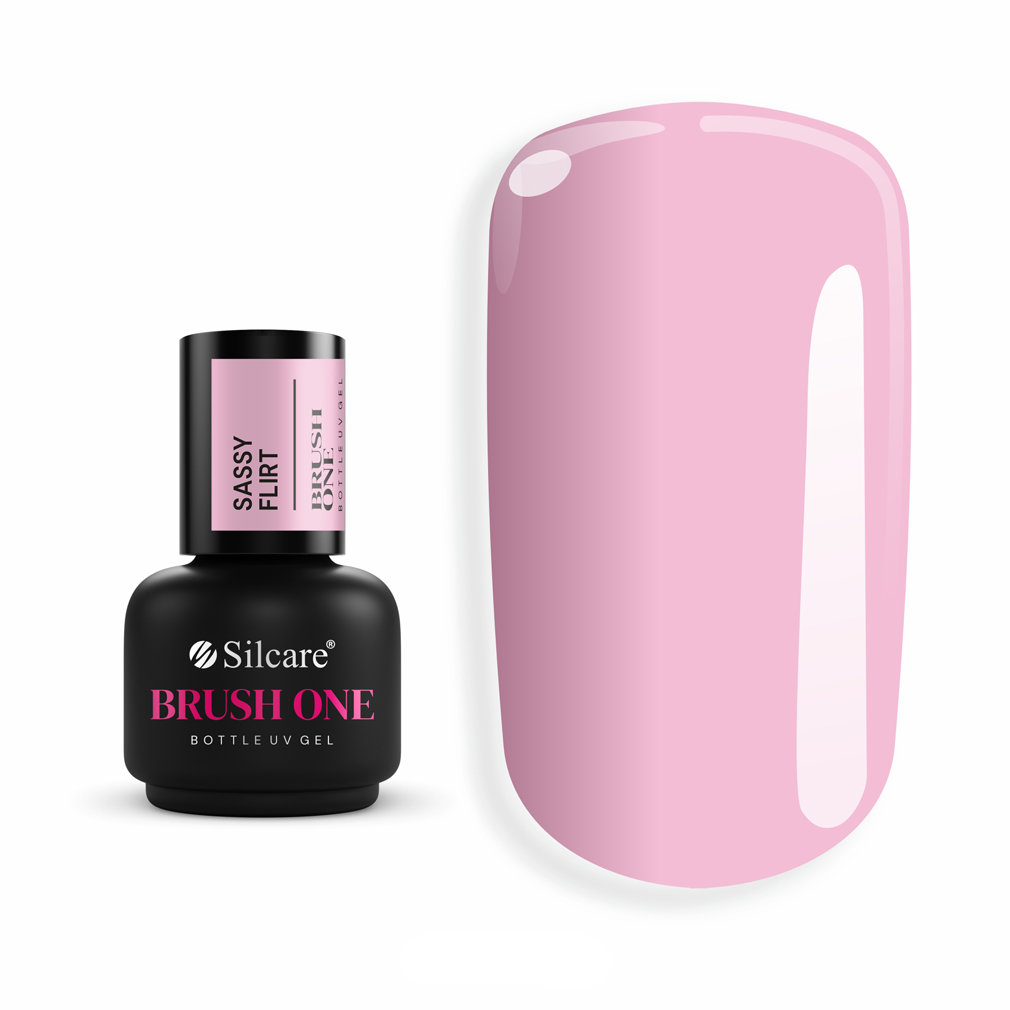 Silcare Żel w pędzelku Brush One Bottle Gel Sassy Flirt 15g