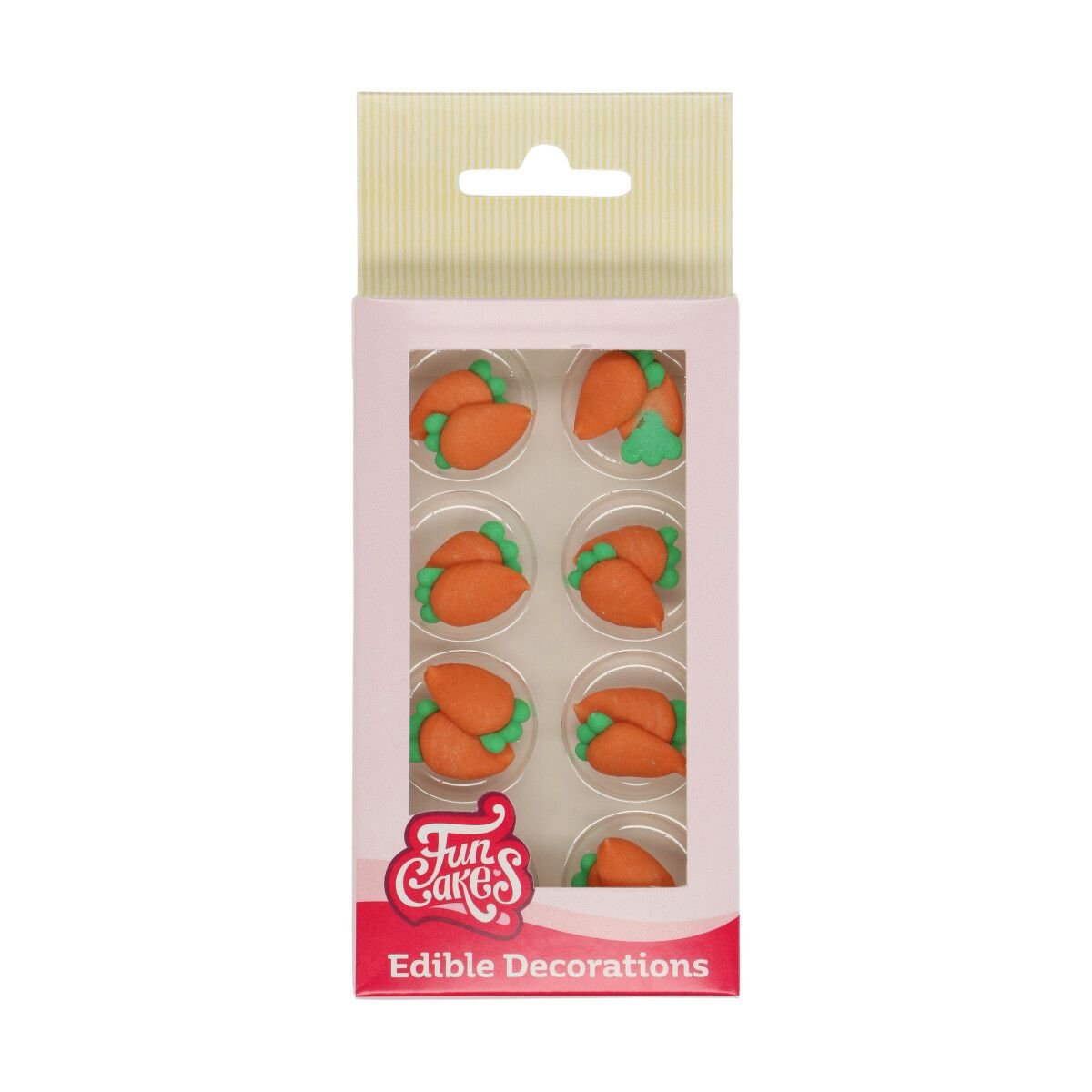 Ozdoby cukrowe MARCHEWKI FunCakes, 16 szt.
