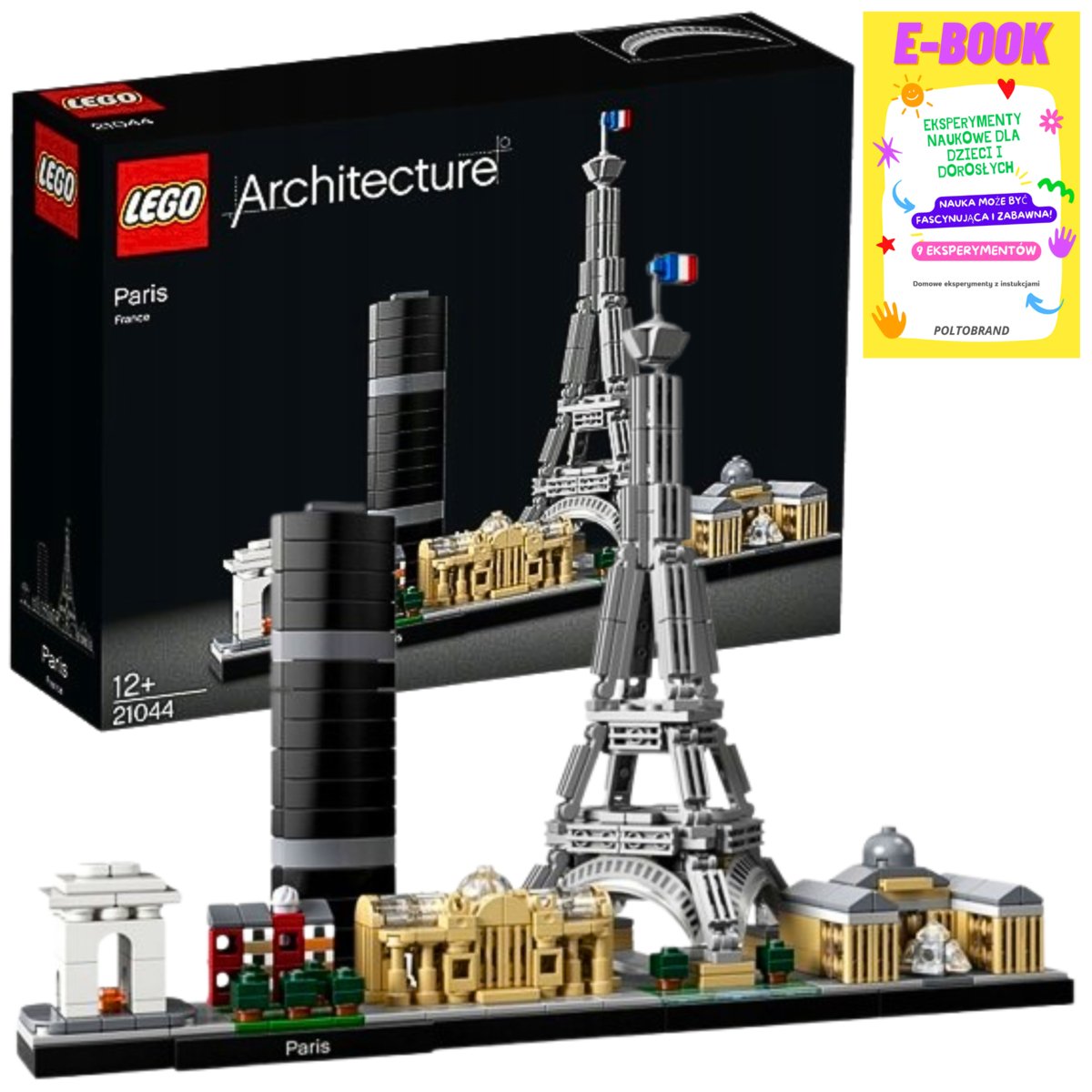 LEGO KLOCKI ARCHITECTURE - KLOCKI PARYŻ 21044 KLOCKI LEGO NA PREZENT + EBOOK